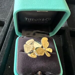 Tiffany & Co. Gold and Silver Ring Return to Tiffany Love Bug